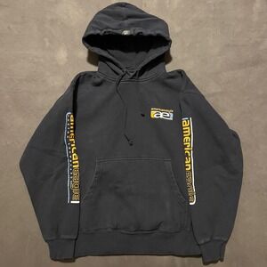 Vintage Y2K American Eagle Snowboards Size S Hoodie Sweatshirt Surf Skate Navy